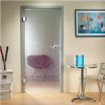 Acid-etched Door Glass